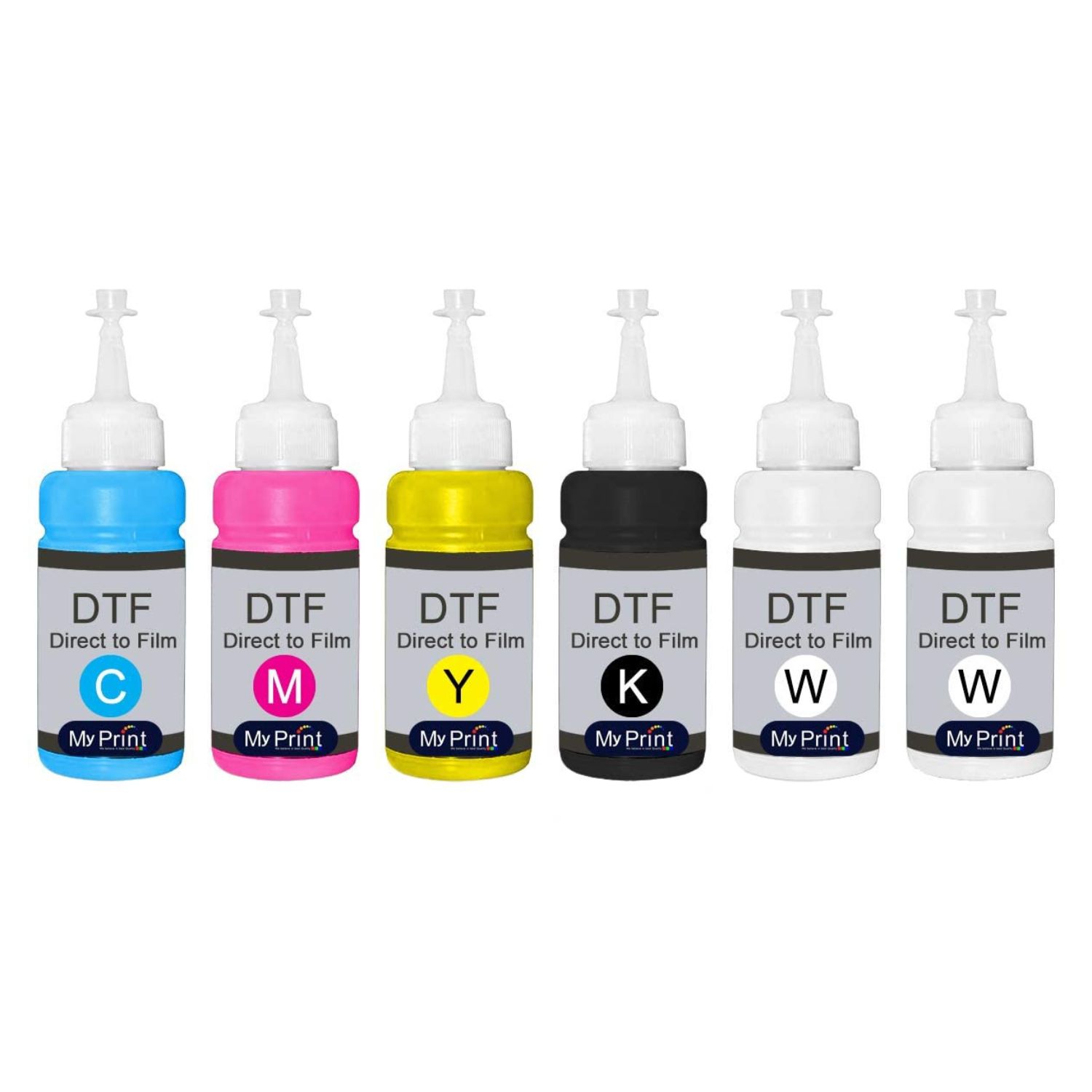 MY PRINT | DTF Ink | Direct to Film | Compatible with L1800 & L805 | CMYKWW